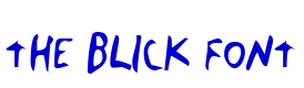 The Blick Font الخط